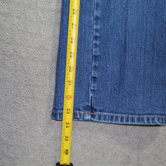 Aura Mid Rise Straight Leg Blue Jeans - Picture 5 of 5